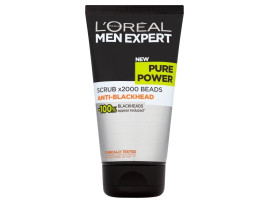 Loreal Men Expert Pure Power Red Volcano Wash Anti Imperfections - 15ml + Pure Power Scrub (15ml) With Free Ayur soap